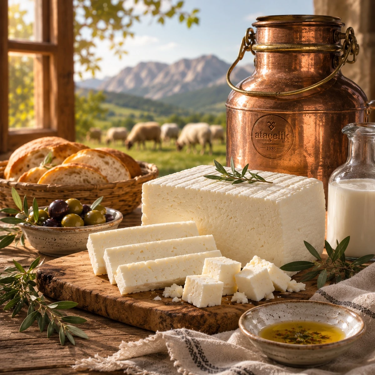 Bakır kazanda mayalanan yayla sütü